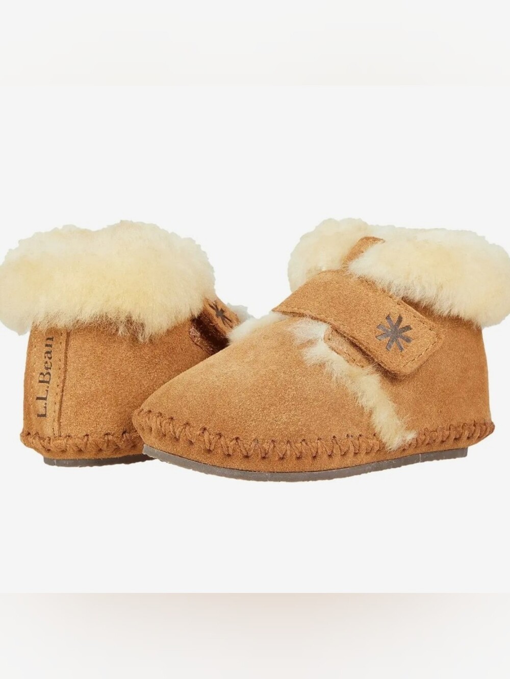 L.L.Bean Toddlers' Wicked Good Suede Bootie Slippers Size 7-8
